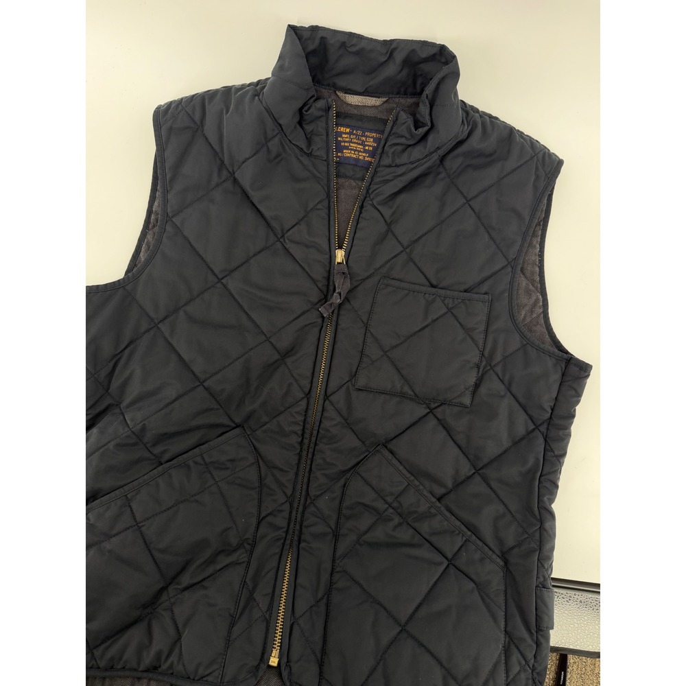 J.Crew A/22 Property Military Grade Quilted Vest Men's L Navy Workwear Utility